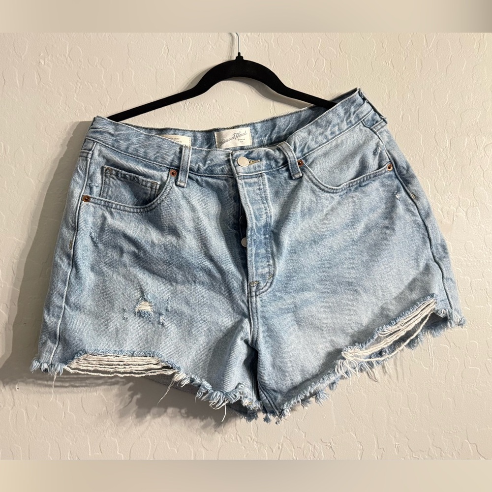 Universal Thread Light Blue Distressed Denim Shorts